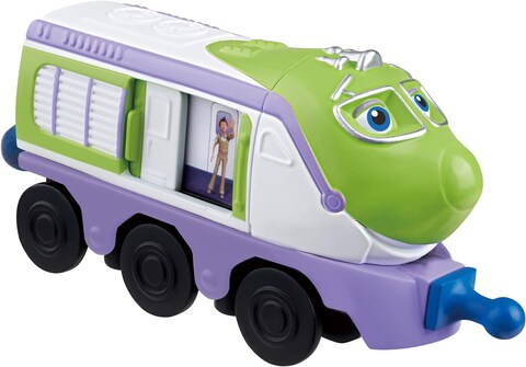 Look Alive Chuggers Single Pack   Koko   Toy Train with Surprise Motion Feature   Free-Rolling Wheels   3.75 Inch Scale   Ages 3 and Up, Purple and Green