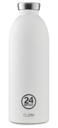 24Bottles CLIMA Bottle (850ml) Double Walled Insulated Stainless Steel Water Bottle, Eco-Friendly Reusable BPA-Free Hot Cold Modern, Portable, Leak Proof for Travel, Office, Home, Gym - Ice White