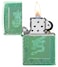 Zippo 49054 Armor&reg; High Polish Green Elegant Dragon Windproof Lighter