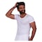 Jill M1309 Short Sleeves Undershirt for Men - Size 6 - White