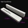 3 Pieces Sunshine 100/180 Grit Washable Nail Buffer Double Sided Acrylic Nail Extension Buffers (Grey)