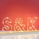 Golden Letter S Glowing with LED Lights 25cm