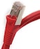 DKURVE CAT6A SSTP/SFTP Booted 10Gigabit/Sec 550MHZ Copper Ethernet Cable -  Patch cord  2 Meter Red Color