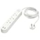 Koppla - 3-Way Socket With 2 USB Ports, White, 3.0 M
