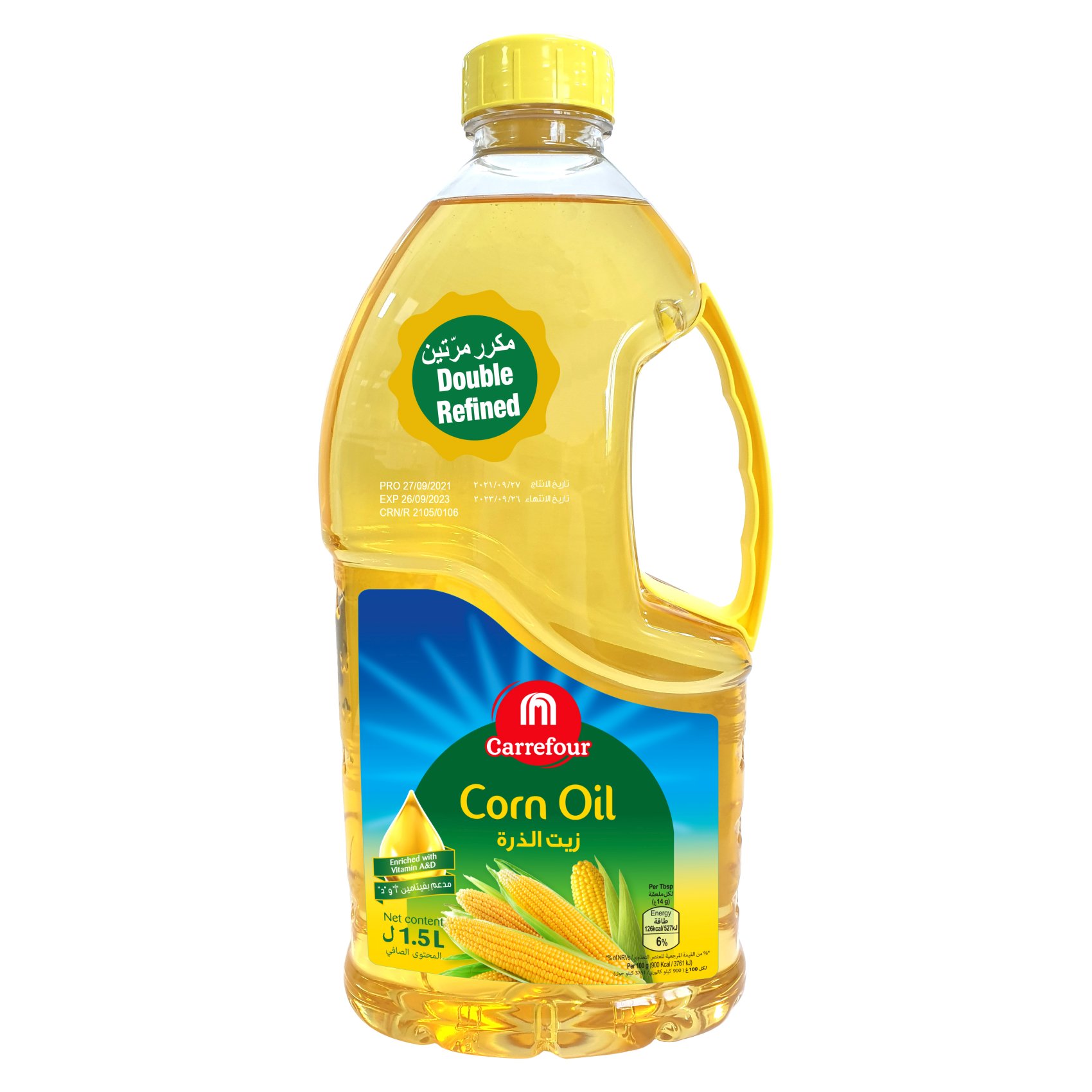 Carrefour Double Refined Corn Oil 1.5L