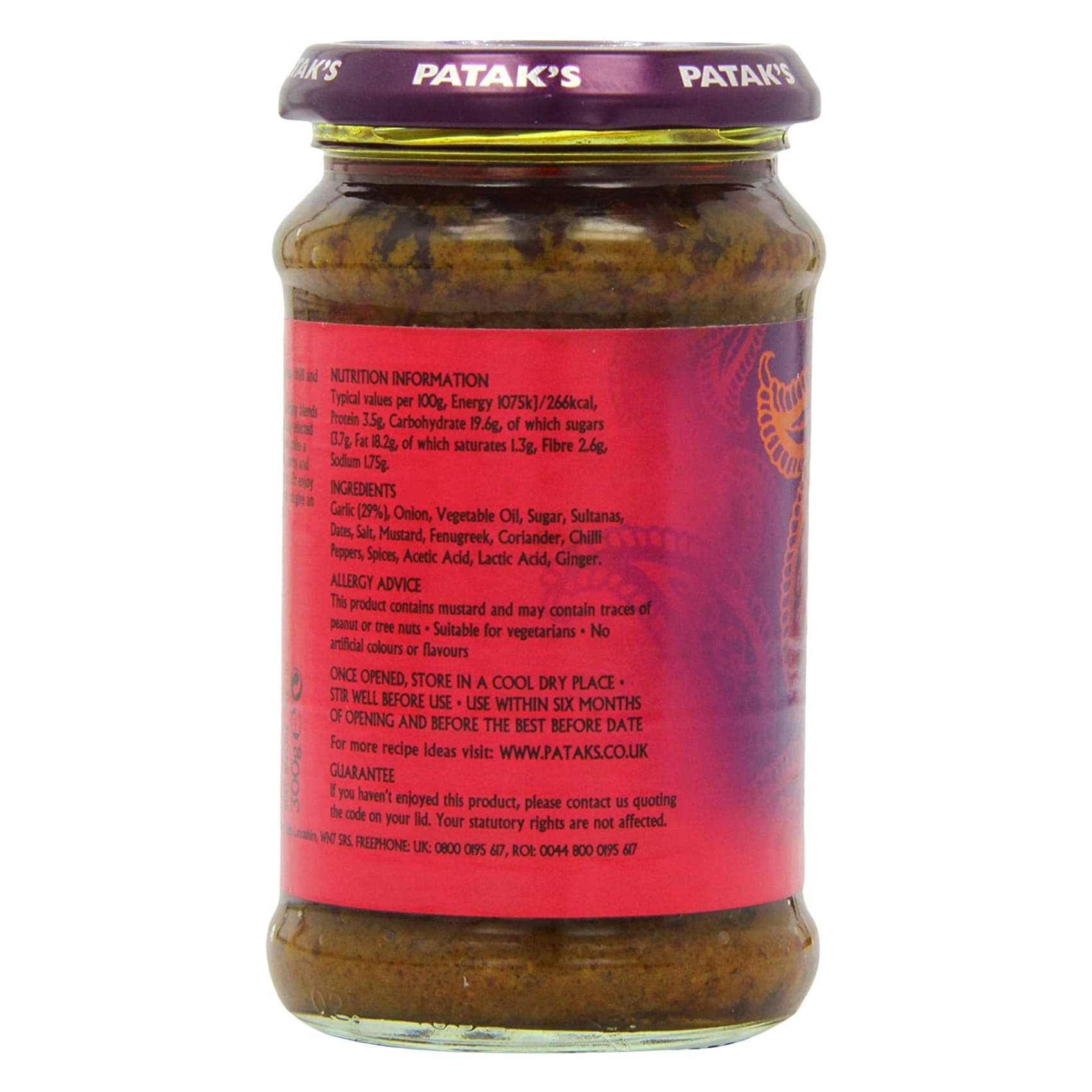 Pataks Garlic Pickle 300 Gram product thumbnail 4