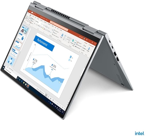 Lenovo Thinkpad X1 Yoga Gen 6 2 In 1 Laptop, 14&quot; FHD+ 400Nits Anti Glare Display, Core i7-1165G7 Upto 4.7Ghz, 16GB RAM, 1TB SSD, Intel Iris Xe Graphics, Backlit EN KB, Windows 10 Pro, Storm Grey
