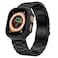 Replacement Stainless Steel Metal Strap With Case Cover For Apple Ultra Watch 49mm Black