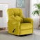 American Polo Velvet Rocking Recliner Chair - Gold - American Polo