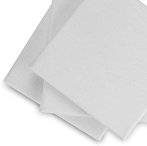 Generic 20X20 cm Canvas Panels 8X 8&quot; Pack Of 12, Cotton Pre Stretched Canvas Board For Artists, Students &amp; Kids