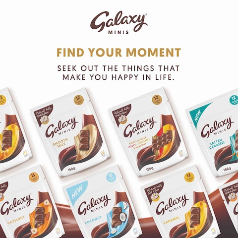 Galaxy Chocolate Minis Hazelnut Mini Chocolate Bars 19 Bars 237.5g