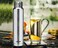 Milton Thermosteel Elfin 750, Vacuum Insulated Flask, 750 ml   25 oz   24 Hours Hot &amp; Cold Water Bottle 18/8 Stainless Steel, Durable Body, BPA Free, Leak-Proof Simple Screw Lid   Silver