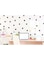 Spoil Your Wall 50-Piece Polka Dots Wall Decals Set Black 70x70cm