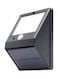 Voberry - 12 LED Solar Power Pir Motion Sensor Wall Light Outdoor Waterproof Lamp Black 1*1*1centimeter