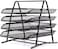 Desk Deposit Tray 4 Layer A4 Metal tray Office Desk Organiser Holder Desktop Accessories