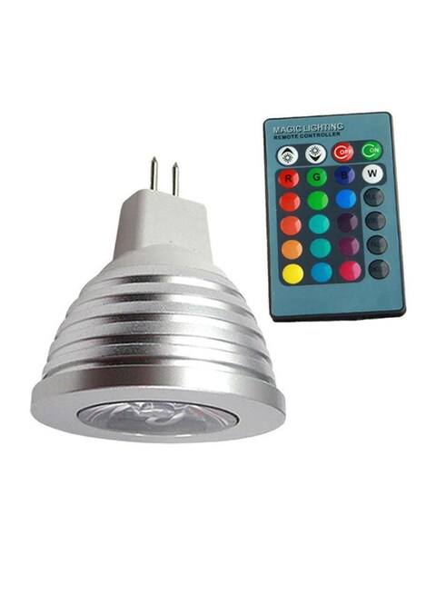 EHOME LED Color Changing Light Bulb With Remote Control Multicolour 3watts