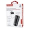 Promate MONOFLIX-BT.BLACK MonoFlix-BT Retractable Dynamic Mono Bluetooth Earphones