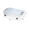 Strata, Made in UK, Plastic Underbed Storage Box with Wheels, Storage box with Lid and Handle, 35 liters- 69.5 L X 45.5 W X 18 H cm, STR-XW696-CLR/CLR-EX