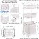 Xcsource Laundry Basket With Wheel Rolling Laundry Sorter 3-Tier Basket Stand With 6 Side Hooks For Kitchen Bathroom