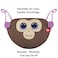 TY Kids Face Mask Monkey Coconut Brown