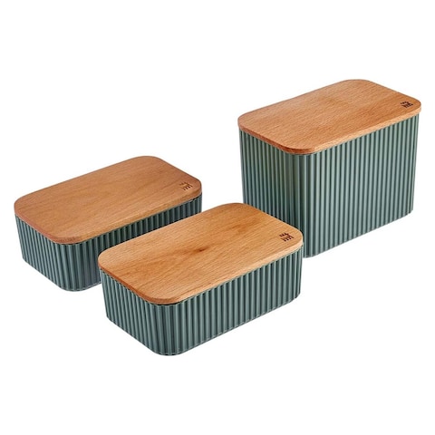 Karaca Massimo Storage Container Set - 3 Pieces - Green
