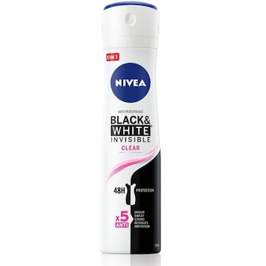 Nivea Black  White Invisible Clear Women Deo 150Ml