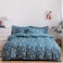 6-Piece Double Size Duvet Cover Set 1 Duvet Cover + 1 Flat Sheet + 4 Pillow Cases Microfibre BOLIDE