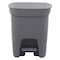 Tramontina Compact Plastic Pedal Dustbin 7L Grey