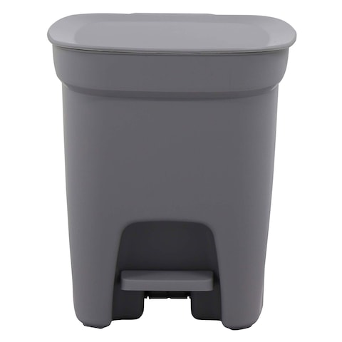 Tramontina Compact Plastic Pedal Dustbin 7L Grey