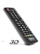 Huayu Remote Control For Lg Lcd/Led Tv Lg-1162 Black
