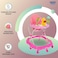 Lovely Baby Foldable Kids Walker LB 852 with Adjustable Height, Music &amp; Toys, Rotating Wheels, Foldable Safe Support Activity Walker for Toddlers, Small Infant Boy Girl 6-15 M - Pink