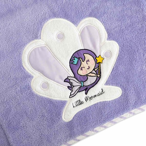 Milk&amp;Moo Little Mermaid Baby Blanket, 100% Oeko-Text Certified Receiving Blanket For Babies, Ultra Soft Infant Blanket For Stroller &amp; Travel, Colorful &amp; Plush Animal Blanket For Baby Girls &amp; Baby Boys