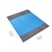 Generic-Blue+Gray 210*200cm Cross-border explosion models Amazon waterproof beach mat outdoor camping portable foldable beach pocket beach blanket Blue+Gray 210*200cm