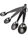 Royalford 4-Piece Stainless Steel Measuring Spoon Set Silver 5ml