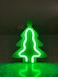 Wooden Neon Festive Tree Light 21x17cm