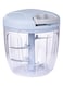 Generic Manual Food Chopper Onion Garlic Mincer Hand Pull String Vegetable Processor Blue 12.5*12*12cm