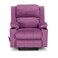 In House Velvet Rocking &amp; Rotating Cinematic Recliner Chair With Cups Holder - Light Purple - Lazy Troy