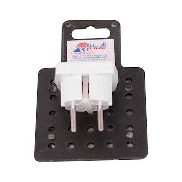 El Giza Plug Adapter Type F to Type G - White