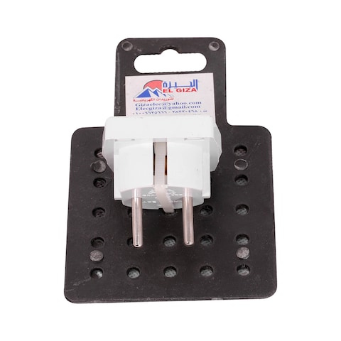 El Giza Plug Adapter Type F to Type G - White