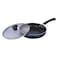 Vinod Cookware Non Stick Fry Pan With Lid Blue 24cm
