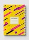 Lowha Spiral Notebook With 60 Sheets And Hard Paper Covers With Colored Shapes Design, For Jotting Notes And Reminders, For Work, University, School