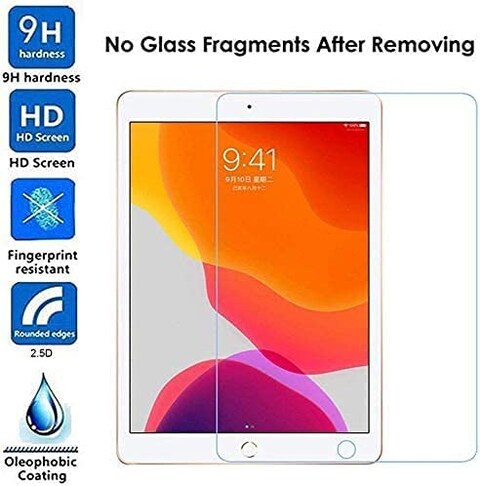 Aclix 2 Pack for iPad 9th Generation Screen Protector 10.2 inch 2021 with TPU Clear Case Cover also compatible with iPad 7th 2019 / iPad 8th 2020