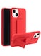 Zolo Finger Grip Holder and standing cover with Car Magnetic Multi-function Shockproof Protective Case Cover For iphone 14 Red