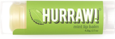 Hurraw Mint Lip Balm: Organic, Certified Vegan, Certified Cruelty Free, Non-Gmo, Gluten Free, All Natural, Luxury Lip Balm Made In The Usa, Mint