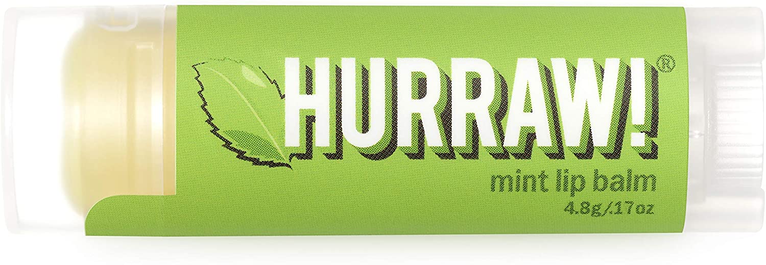 Hurraw Mint Lip Balm: Organic, Certified Vegan, Certified Cruelty Free, Non-Gmo, Gluten Free, All Natural, Luxury Lip Balm Made In The Usa, Mint