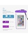 Generic Waterproof Bag Case Cover For Mobile Phone Upto 6.5 Inch Purple