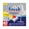 Finish Quantum All in 1 Dishwasher Tablets Lemon Sparkle Scent 40 Tabs