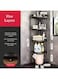 Almufarrej 5-Layer Storage Rack Black 156 x 51 x 35cm