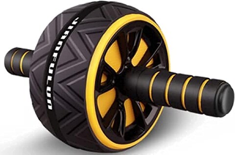 YALLA HomeGym Heavy-Duty Ab Wheel Roller with Knee Pad   Sturdy Wheel for Core Workouts