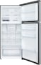 TCL 550 Liters Double Door Top Mount Refrigerator, Total No Frost Fridge &amp; Freezer With LED Display And Touch Control, Interior LED Light &amp; Large Crisper Drawer With Humidity Control, Inox, P550TMN